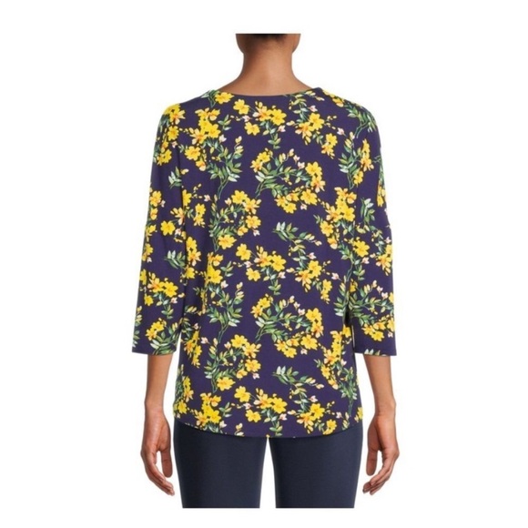 XXL The Pioneer Woman Knit Printed Henley Top - Picture 3 of 7